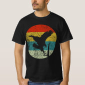 ハゲワシのレトロヴィンテージシルエット70s tシャツ (正面)