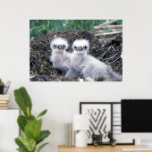 ハゲワシの雛 ポスター (ホームオフィス)