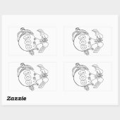 ハゲワシの非ボールピック 長方形シール (シート)