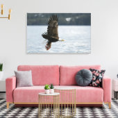 ハゲワシの魚の回収 キャンバスプリント (インサイチュ (リビング))