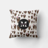 ハゲワシの鳥のパタモノグラムのーン クッション (裏面)