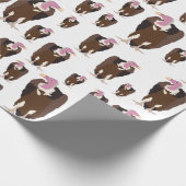 ハゲワシの鳥パターン ラッピングペーパー (角)