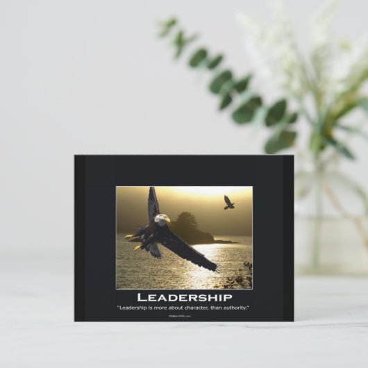 ハゲワシやる気を起こさせるギフト ポストカード (スタンド正面)