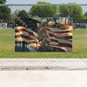 ハゲワシアメリカンフラグカントリーロード 横断幕 (インサイチュ)