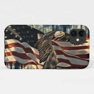 ハゲワシアメリカンフラグカントリーロード iPhone 11 ケース