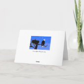 ハゲワシインウィンターオリジナル野生動物芸術 シーズンカード (裏面)