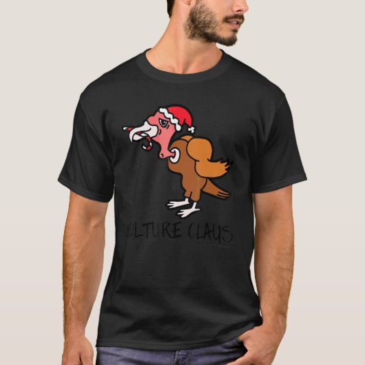 ハゲワシクロース・ターキー反クリスマス Tシャツ (正面)