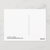 ハゲワシコラージュ鉛筆スケッチのスケッチ ポストカード (裏面)