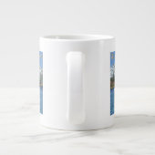 ハゲワシダイビング-ウェストイエローストーン、MT ジャンボコーヒーマグカップ (裏面)