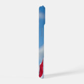 ハゲワシ付きアメリカ国旗 iPhone 15ケース (右側面)