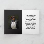 ハゲワシ忍耐誕生日カード サンキューカード (内部)