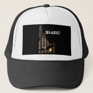 ハゲワシ焼き木材 – IDAHO PATRIOT BLK キャップ