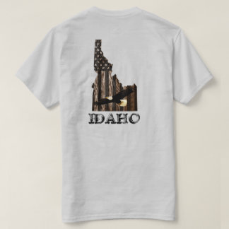 ハゲワシ焼き木材 – IDAHO PATRIOT BLK Tシャツ