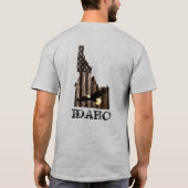 ハゲワシ焼き木材 – IDAHO PATRIOT BLK Tシャツ (裏面)