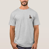 ハゲワシ焼き木材 – IDAHO PATRIOT BLK Tシャツ (正面)