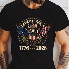 ハゲワシ アメリカ 独立250周年記念 Tシャツ