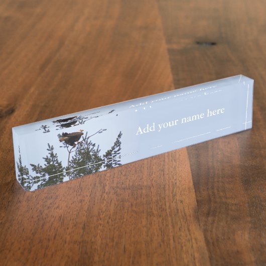 ハゲワシ デスクネームプレート (側面)
