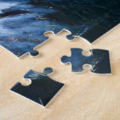 ハゲ威厳のあるイ絵画ワシの大き過ぎ ジグソーパズル (側面)