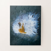 ハゲ威厳のあるイ絵画ワシの大き過ぎ ジグソーパズル (縦)