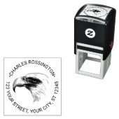 ハゲ威厳のあるルイーグルヘッド名差出人住所 セルフインキングスタンプ (インサイチュ)
