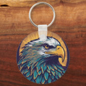 ハゲ威厳のあるワシ キーホルダー (正面)