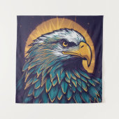 ハゲ威厳のあるワシ タペストリー (正面)