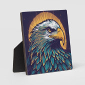 ハゲ威厳のあるワシ フォトプラーク (正面)