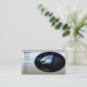 ハゲ威厳のあるワシ 名刺 (スタンド正面)