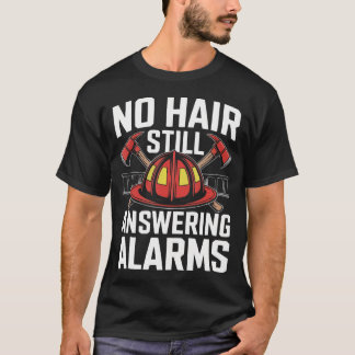 ハゲ消防士 禿頭 坊主消防士 Tシャツ