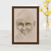 ハゲ男の誕生日カード カード (黄色い花)