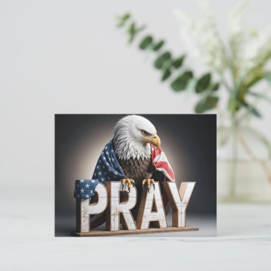 ハゲ祈ワシ ポストカード (スタンド正面)