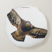 ハゲ素晴らしワシが羽ばたきする ラウンドクッション (裏面)