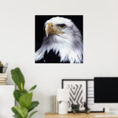 ハゲ素晴らしワシ油塗装 ポスター (ホームオフィス)