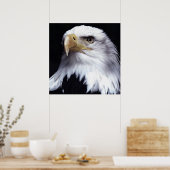 ハゲ素晴らしワシ油塗装 ポスター (キッチン)