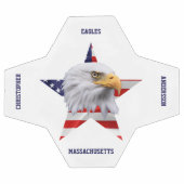 ハゲ素晴らしワシ、アメリカ国旗、スター サッカーボール (フラット)