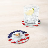 ハゲ素晴らしワシ ラウンドペーパーコースター (インサイチュ)