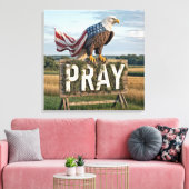 ハゲ素朴の祈鷲 キャンバスプリント (インサイチュ (リビング))