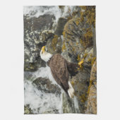 ハゲ誇りを持ったワシ キッチンタオル (縦)