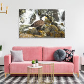 ハゲ誇りを持ったワシ キャンバスプリント (インサイチュ (リビング))