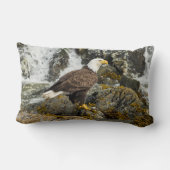 ハゲ誇りを持ったワシ ランバークッション (裏面)