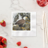 ハゲ誇りを持ったワシ 縁ありカクテルナプキン (インサイチュ)