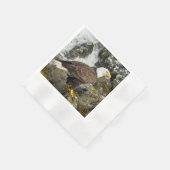 ハゲ誇りを持ったワシ 縁ありカクテルナプキン (角)