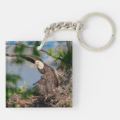 ハゲ離れワシの巣 キーホルダー (裏面)