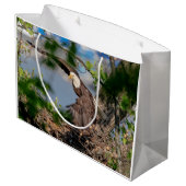 ハゲ離れワシの巣 ラージペーパーバッグ (裏面アングル)