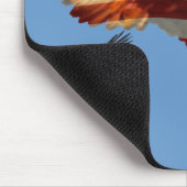 ハゲ飛んでいるワシと米国国旗の愛国的なマウスマット マウスパッド (コーナー)