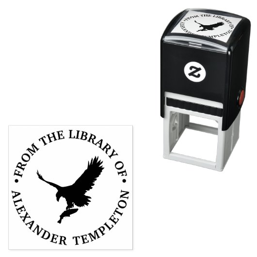 ハゲ飛んでいるワシとPrey Silhouette #2 Library セルフインキングスタンプ (インサイチュ)