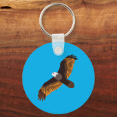 ハゲ飛んでいるワシ キーホルダー (裏面)