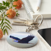 ハゲ飛んでいるワシ キーホルダー (側面)