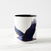 ハゲ飛んでいるワシ ツートーンマグカップ (中央)