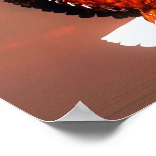 ハゲ飛んでいるワシ ポスター (角)